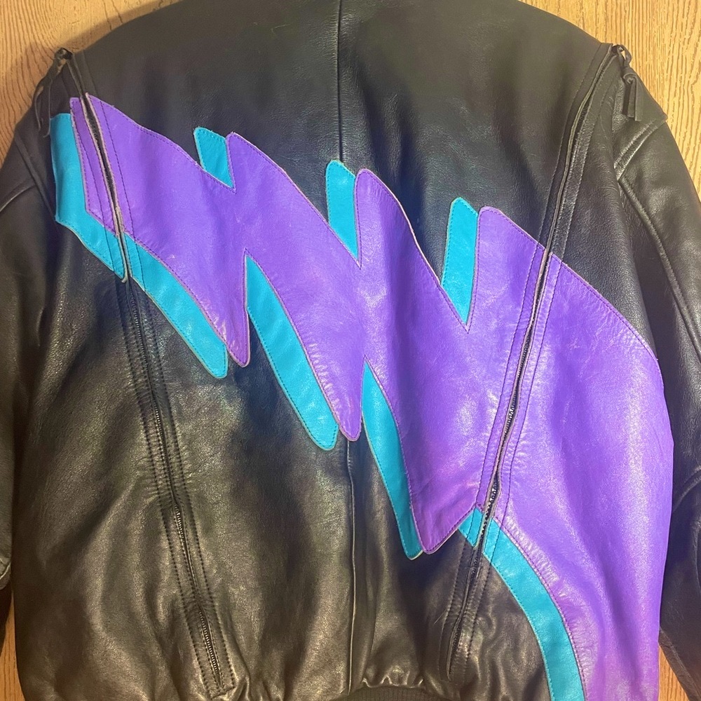 Vintage 80’s Chill Factor Leather Ski Jacket